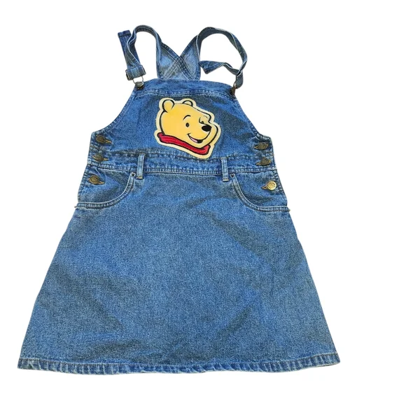Vintage POOH Girls Overall Dress - Picture 1 of 6